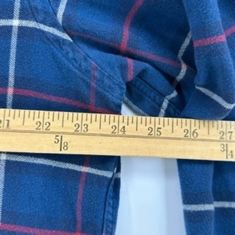 UNTUCKit Mens XL Nottingham Plaid‎ Long Sleeve Button Down Shirt Blue Red White